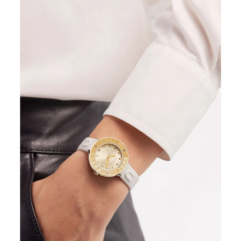 Furla Quarzuhr Analoguhr Furla Essential beige(Image 2)