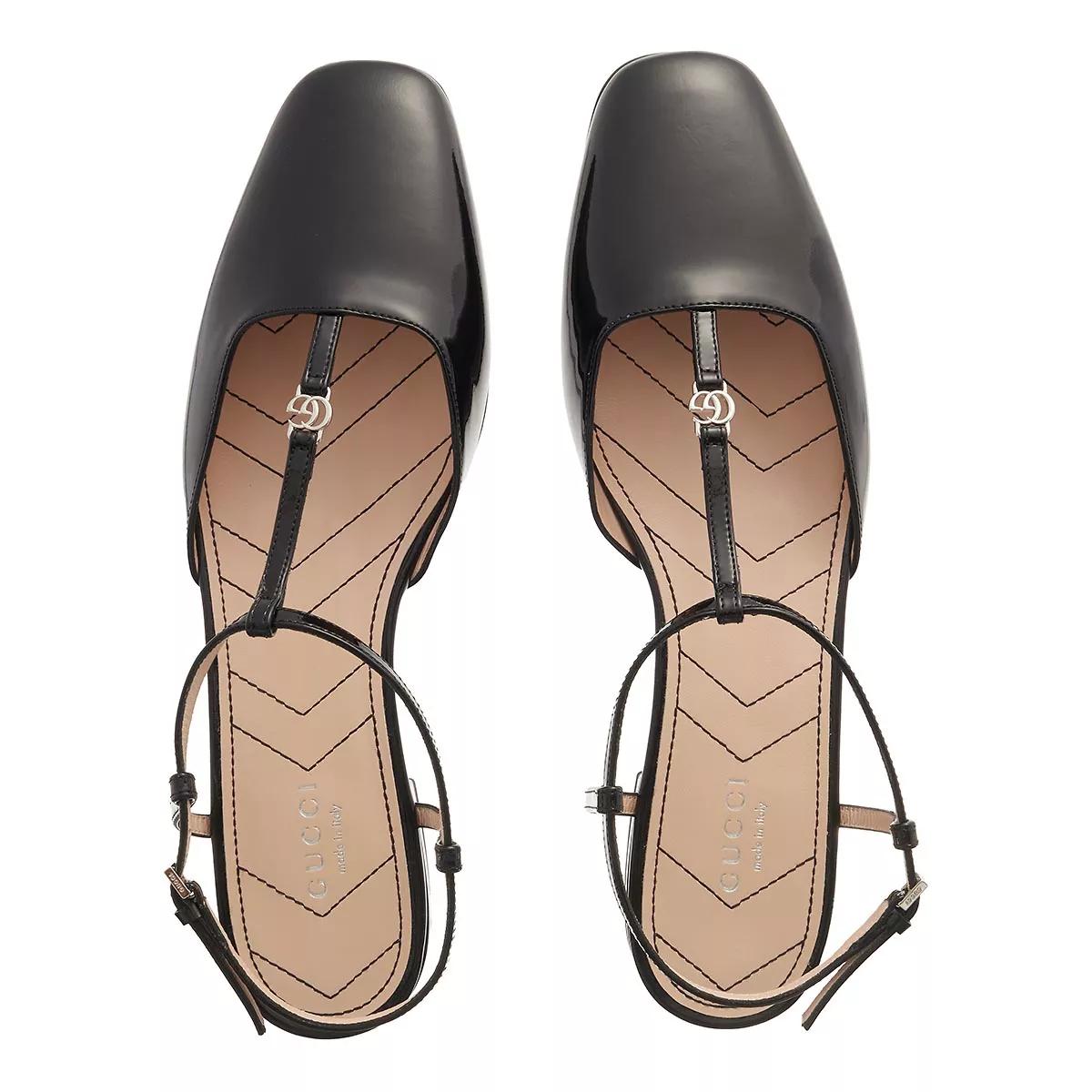 Gucci Loafers & ballerina schoenen Double G Ballet Flat in zwart