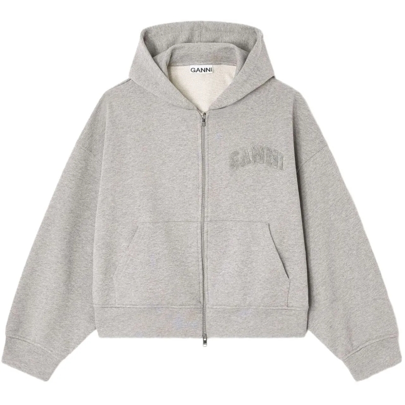 GANNI Weste Sweaters Grey grau