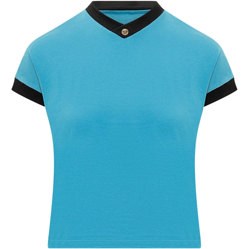 Versace T-Shirt T-shirt Vintage con Profili a Contrasto blau