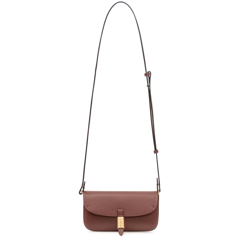 Pinko Schultertasche Pochette Saddle Flat con Patta braun(Image 2)