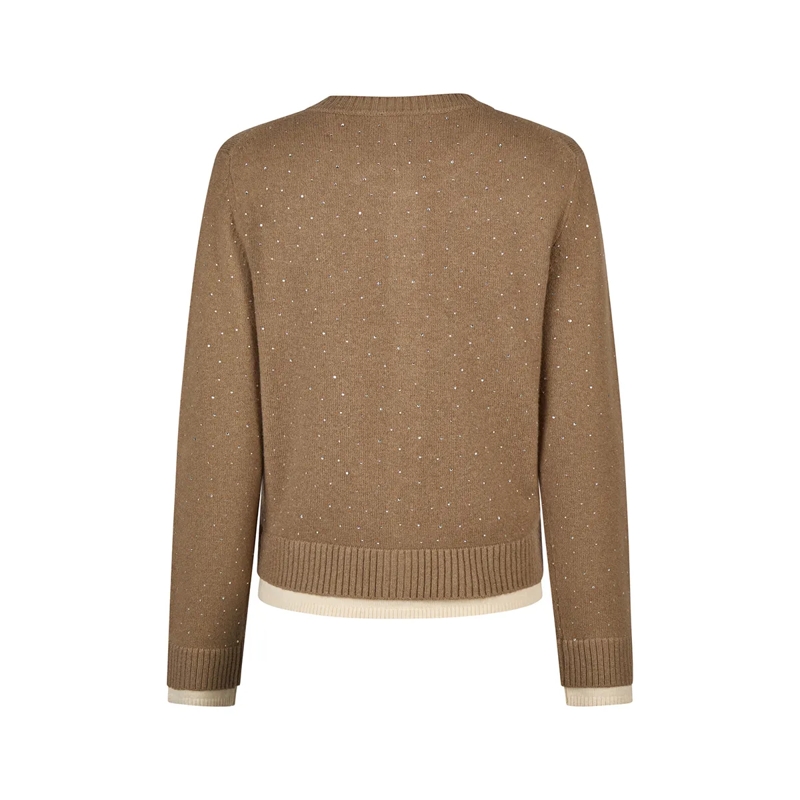 Marc Aurel Blazer Strickjacke- mit Doppelbündchen aus Rippe- Meta beige(Image 5)