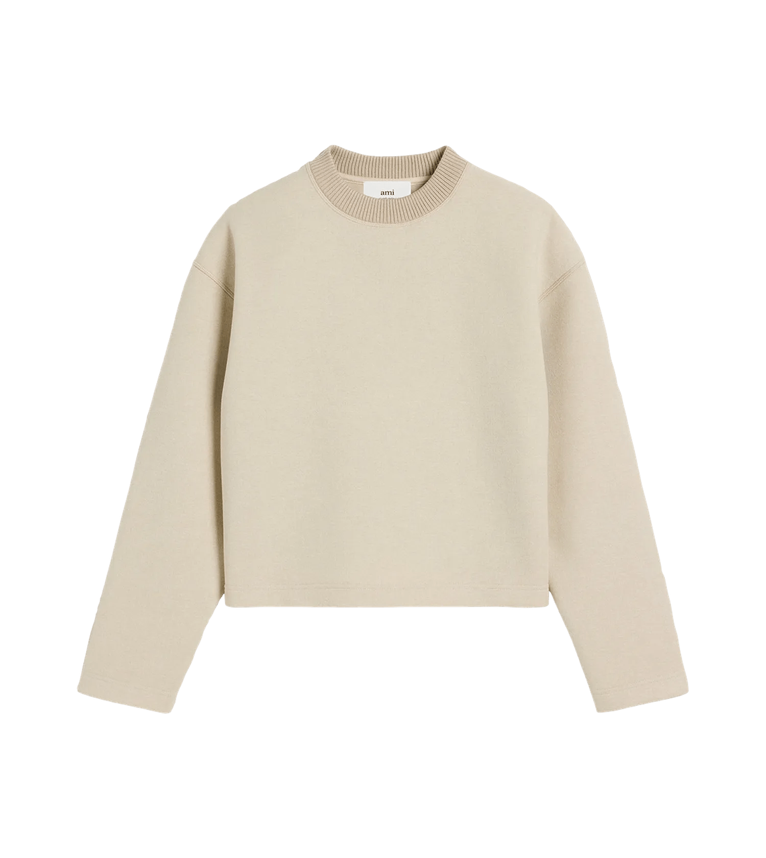 AMI Paris - Jersey Sweatshirt - Größe L - creme