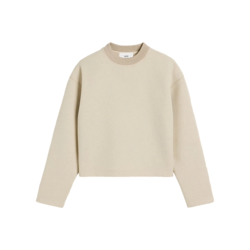 AMI Paris Sweatshirts Jersey Sweatshirt 255 SAND