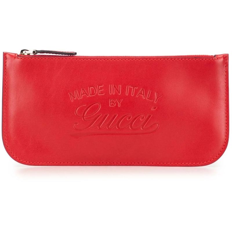 Gucci Necessaire Leather Craft Pouch rot