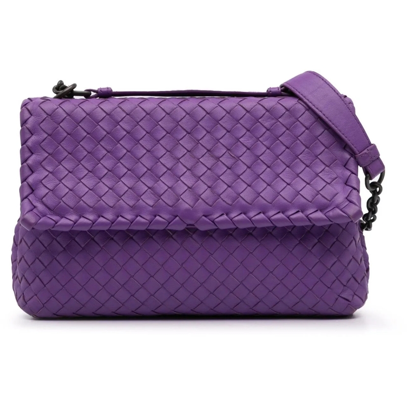 Bottega Veneta Schultertasche Small Nappa Intrecciato Olimpia Shoulder Bag lila