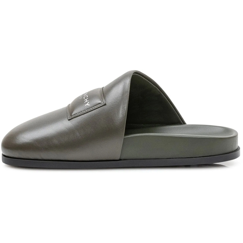 Givenchy Hausschuhe Mules con Tomaia Liscia e Logo dunkelgrau(Image 4)
