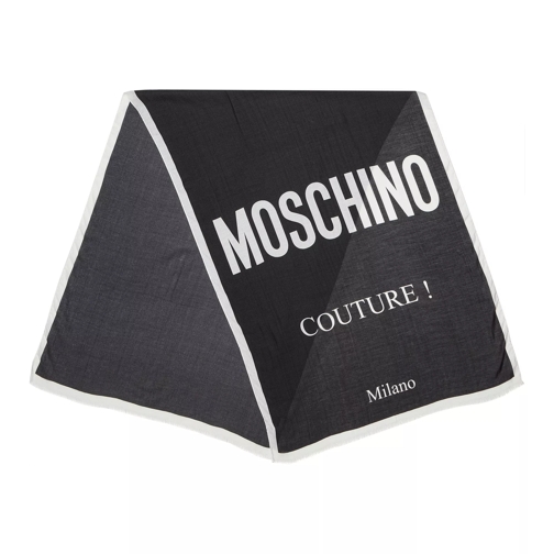 Moschino Scarf  70X180  cm Black Leichter Schal