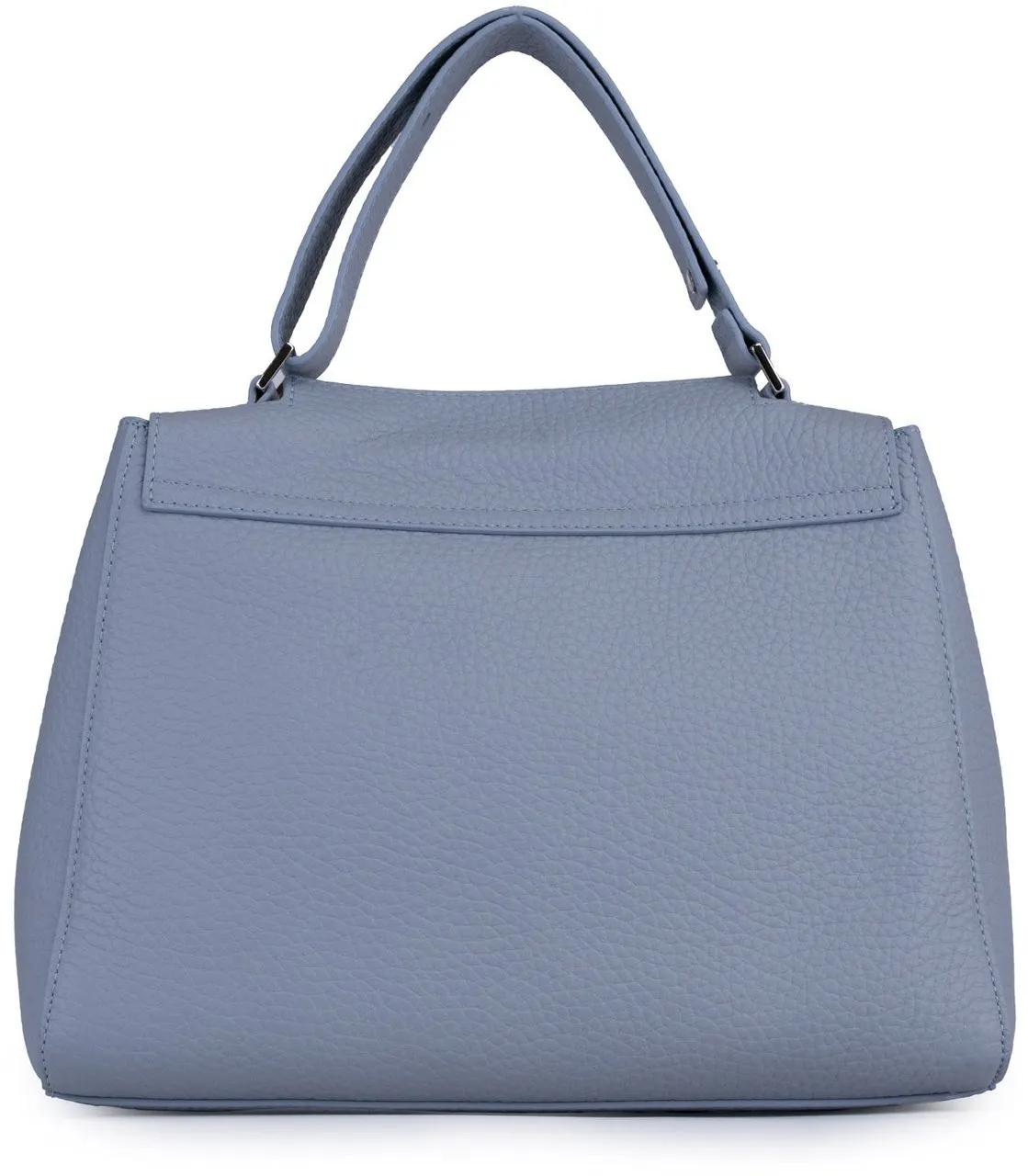 Orciani Blauwe Leren Schoudertas met Logodesign Blue Dames