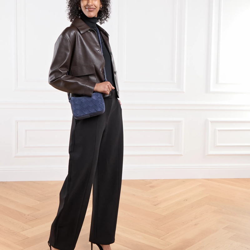 Liebeskind Berlin Crossbodytas Sky Ii Woven Promo Suede + Tokyo Sheep Peacoat(Image 2)