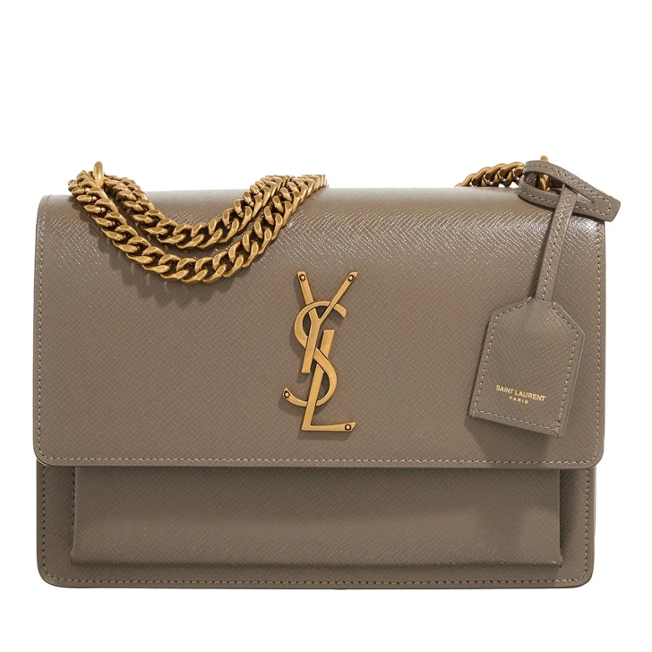 Saint Laurent Sunset Crossbody Bag Leather Light Brown Crossbody Bag