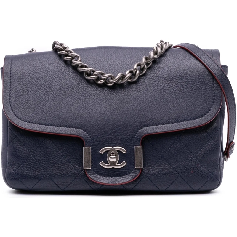 Chanel Schultertasche Paris-Greece Calfskin Archi Chic Flap blau