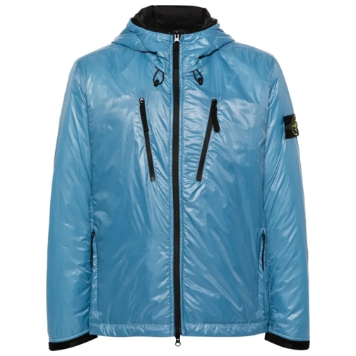 Stone Island Vestes en duvet Compass-Badge Puffer Jacket Blue