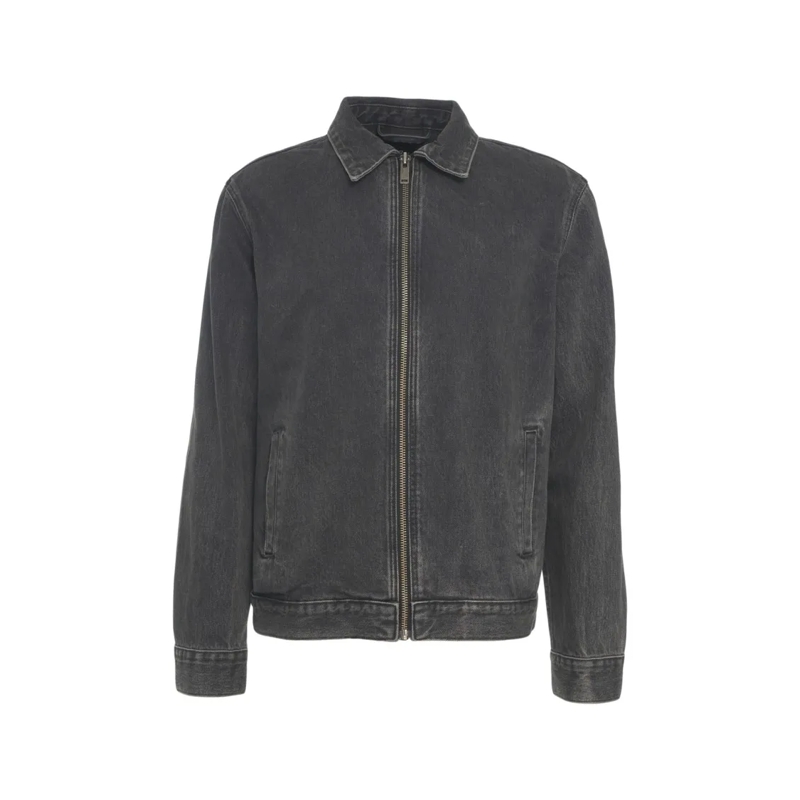 Seven for all Mankind Jeansjacke Denim Jacket With Full Zip Closure Grey