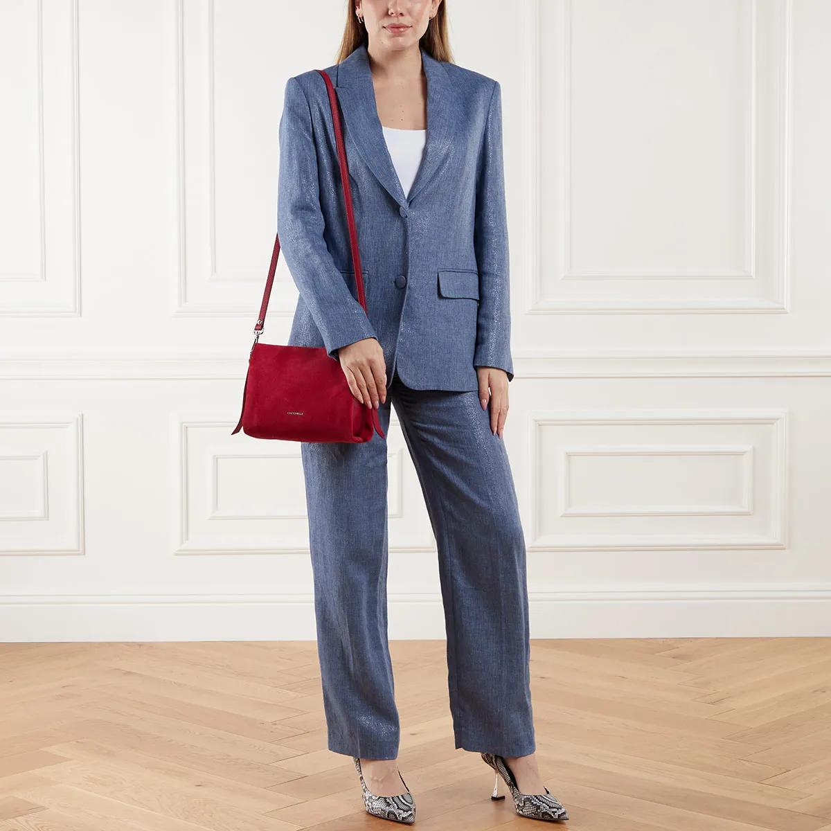 Coccinelle Crossbody bags Boheme Suede Bimaterial in rood