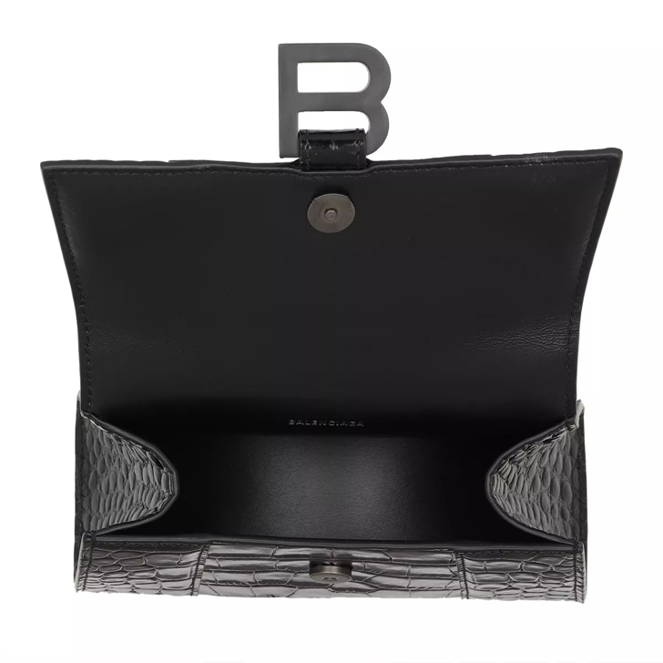 Balenciaga Hourglass Top Handle XS Shoulder Bag Black Satchel