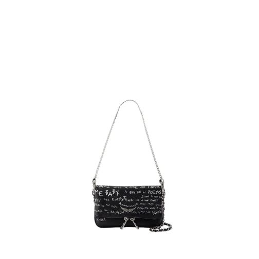 Zadig & Voltaire Schultertasche Rock Nano Graffiti Crossbody - Leather - Black Black