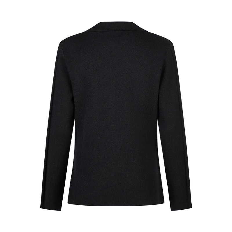 Marc Aurel Blazer Strickblazer- Leistentaschen- mit Schlitz- aus schwarz(Image 5)