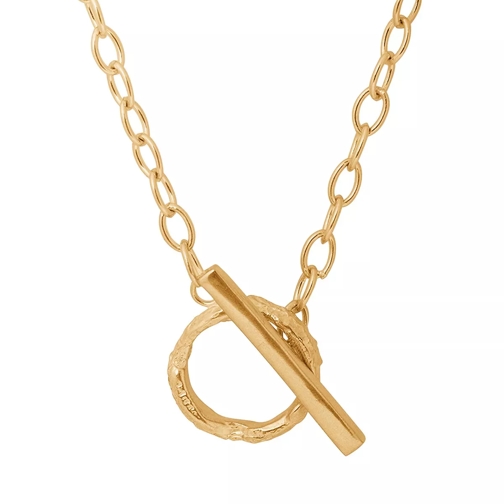 Released From Love Oversized Fob Necklace Gold Vermeil Girocollo