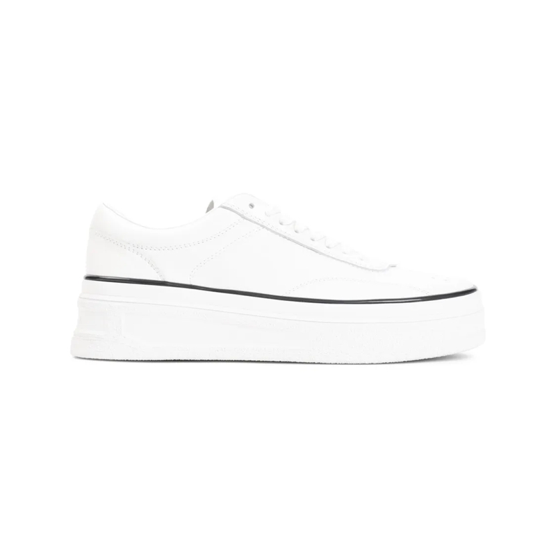 Jil Sander Sneaker basse Elevated Platform Sneakers With Calf Leather And R White