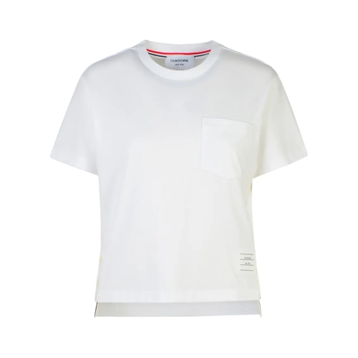 Thom Browne White Cotton T-Shirt White T-shirts