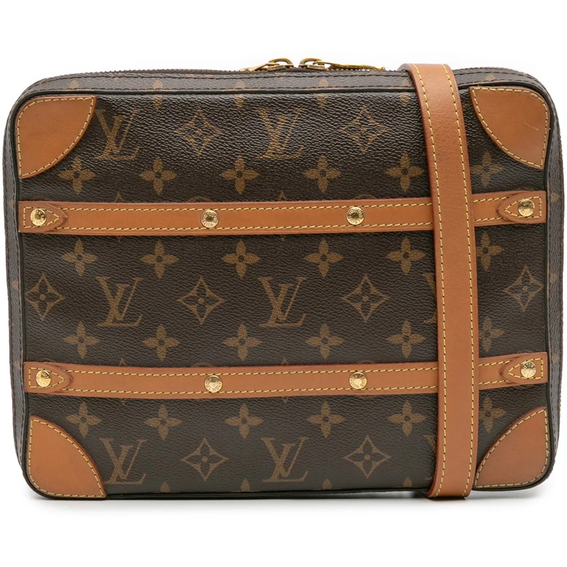 Louis Vuitton Sac à bandoulière Monogram Soft Trunk Messenger PM braun
