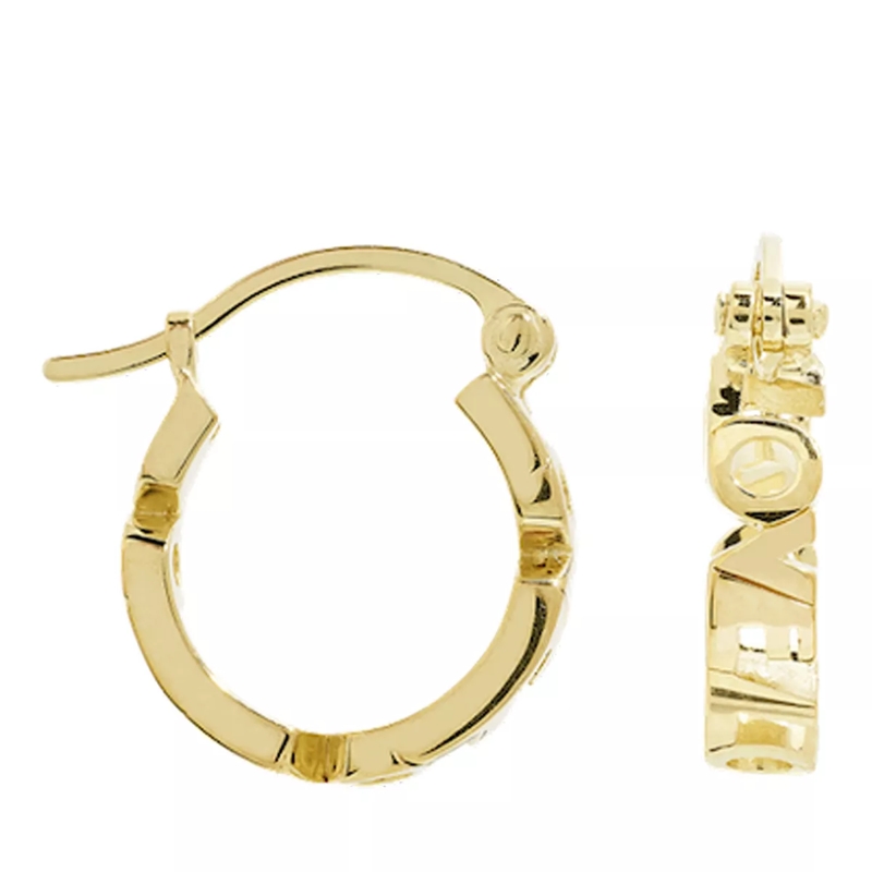 Anna + Nina Creolen Single Universal Love Ring Earring Gold