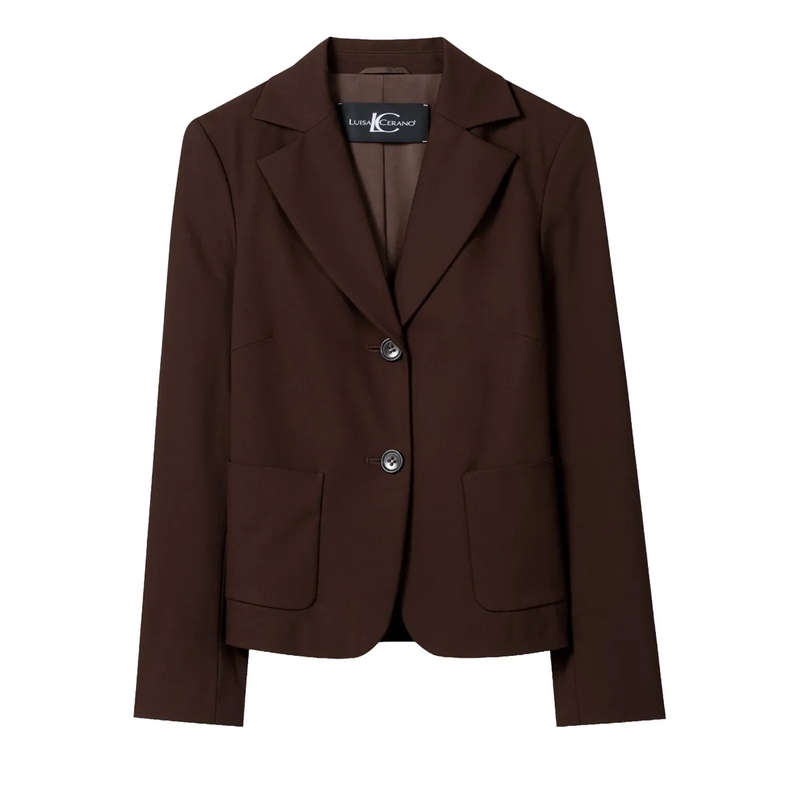 Luisa Cerano Blazer Zwei-Knopf-Blazer marone
