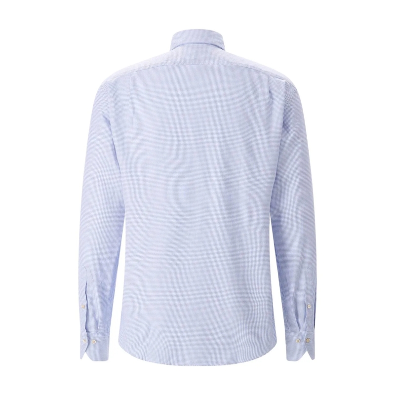 STENSTRÖMS Hemd Regular-Fit Hemd aus Baumwolle blau(Image 2)
