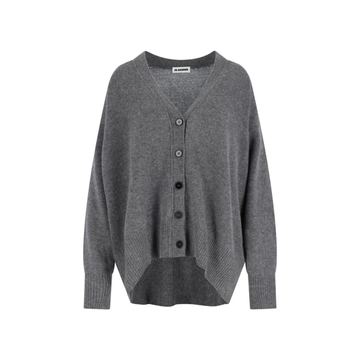 Jil Sander Cashmere Cardigan – Gray Grey Strickjacke