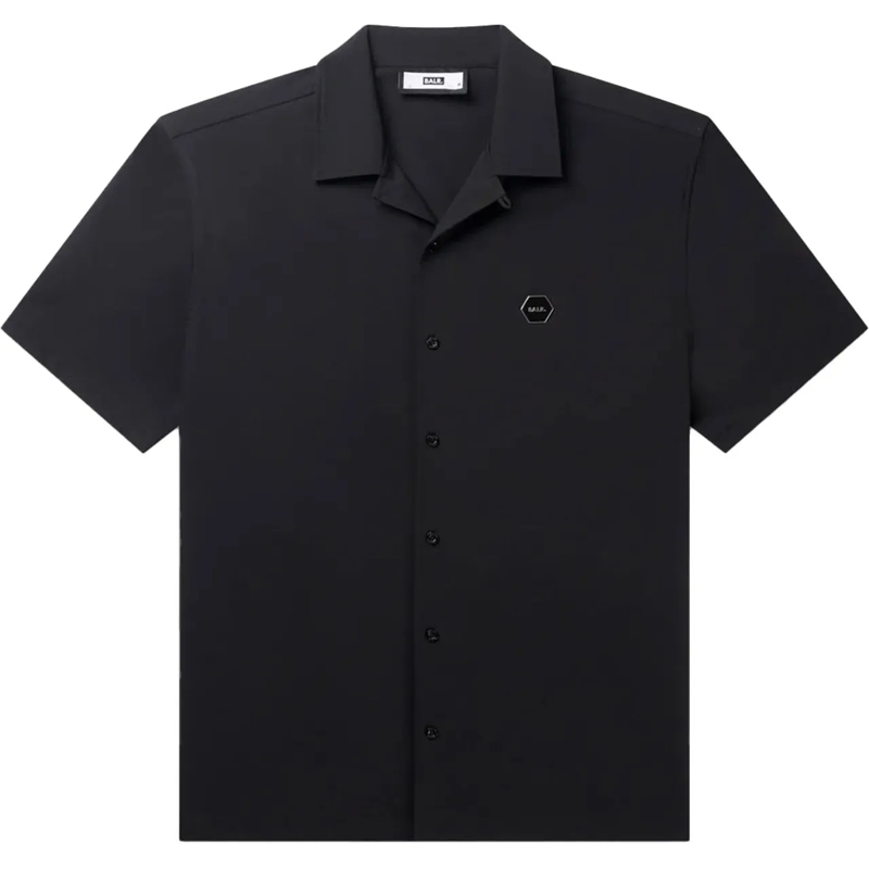 BALR Legeres Oberteil Hex-Series Relaxed Overshirt Black schwarz