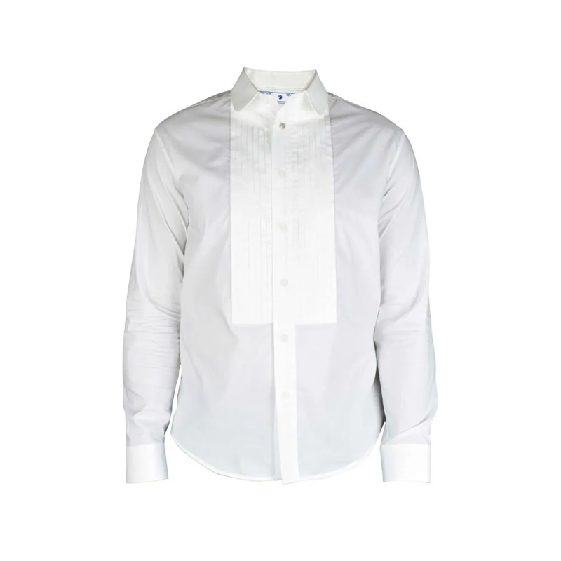 Off-White Overhemd Long-Sleeved Cotton Shirt White