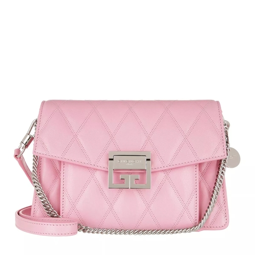 Givenchy Small GV3 Crossbody Bag Quilted Leather Baby Pink Schooltas