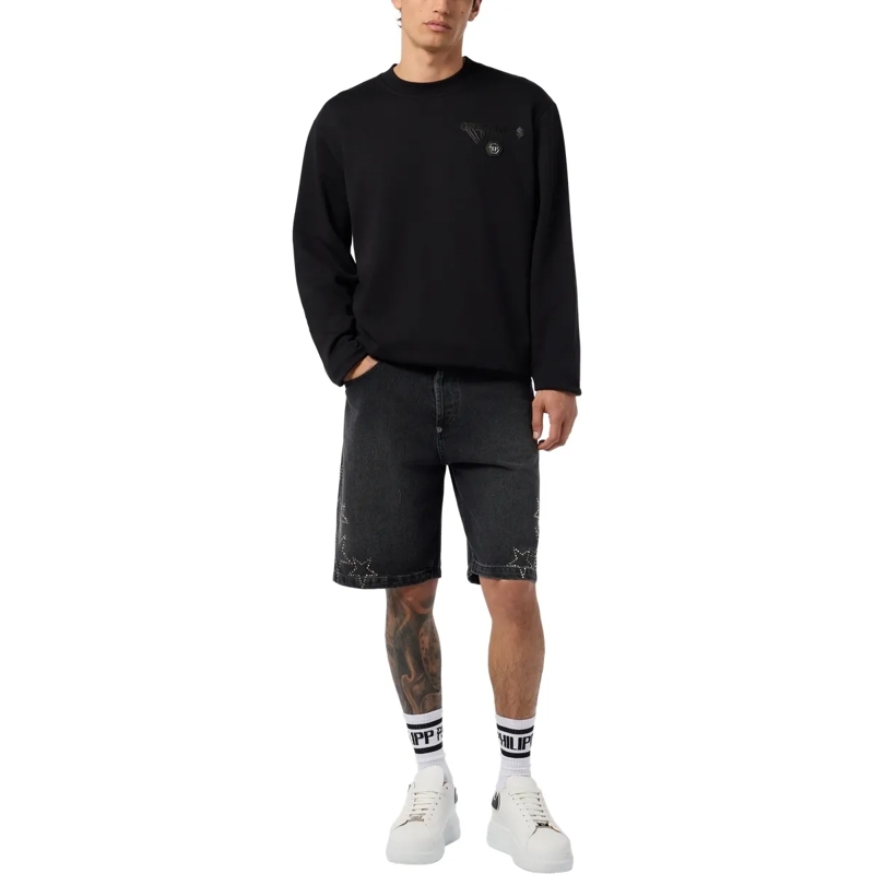 Philipp Plein Top Sweatshirt Ls Greatness schwarz(Image 4)