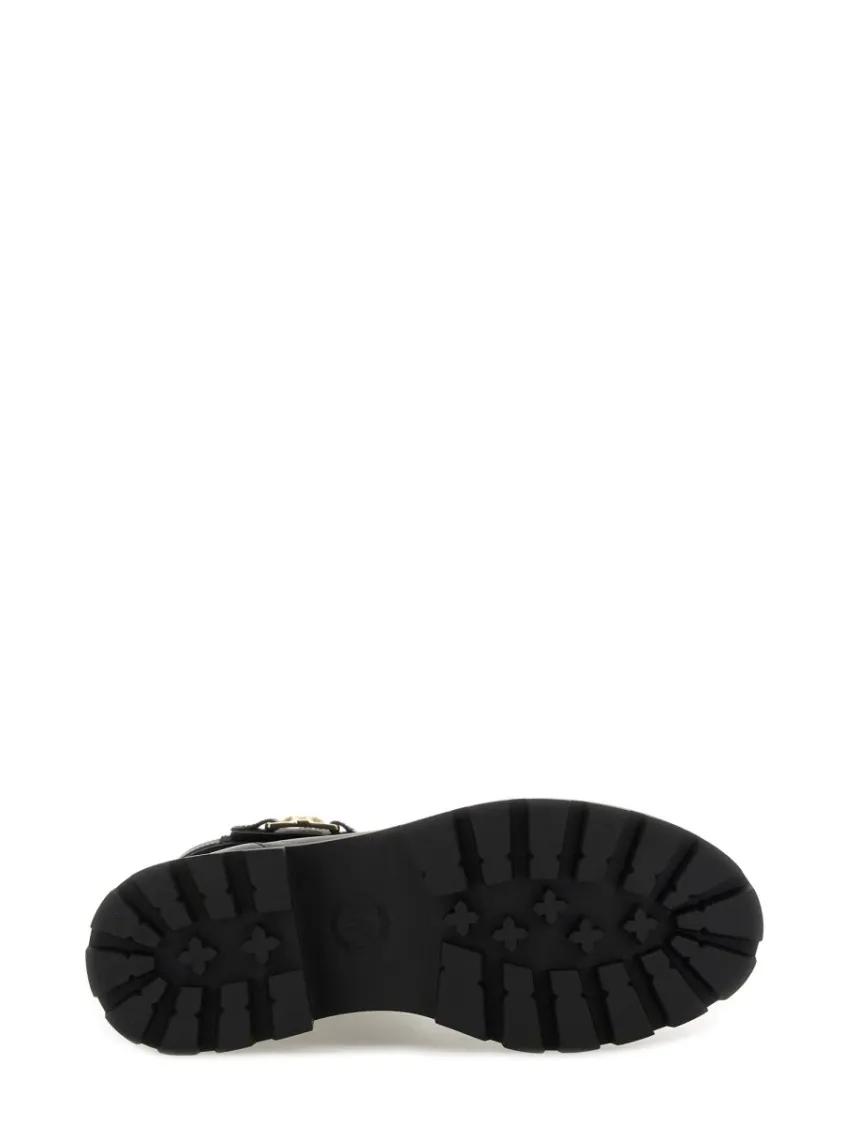 Thumbnail - Michael Kors Stiefel - Lace-Up Black Cow Leather Platform Boots - Gr. 8_5 - in Schwarz - für Damen