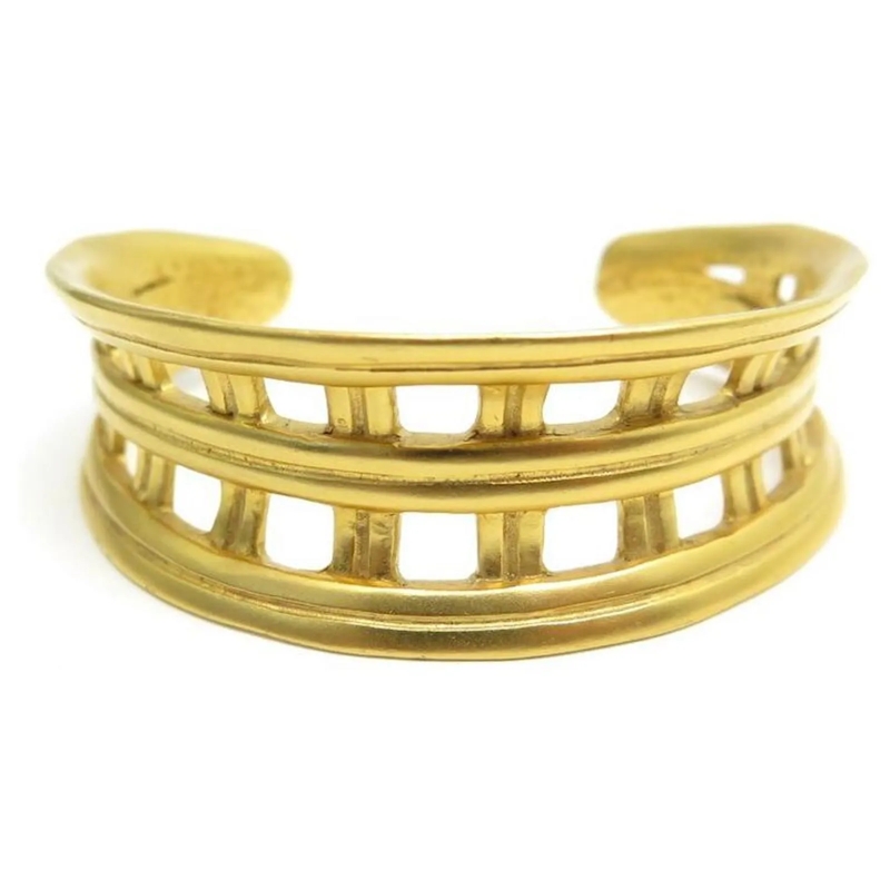 Chanel Armband NEUES VINTAGE CHANEL ARMBAND MANCHETTE 1995 AUS GO gold