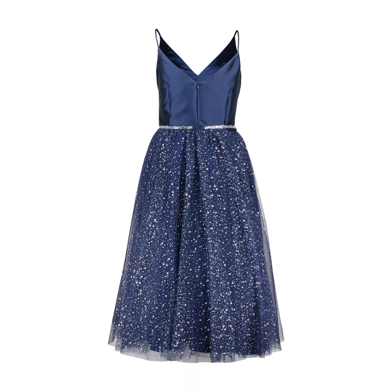 SWING Maxi-jurk Cocktailkleid mit Glitzerrock blau(Image 2)