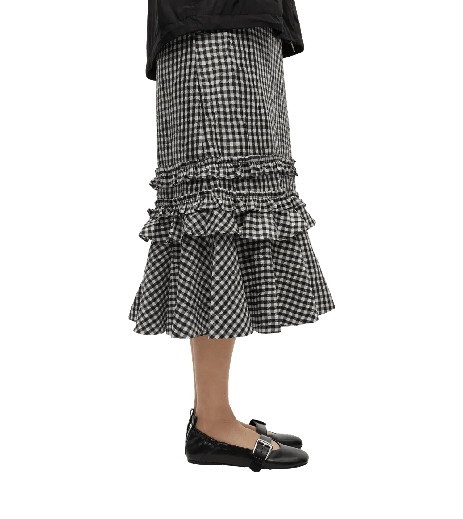 Thumbnail - GANNI Low-Top Sneaker - Ballerinas aus Faux-Leder - Gr. 41 (EU) - in Schwarz - für Damen