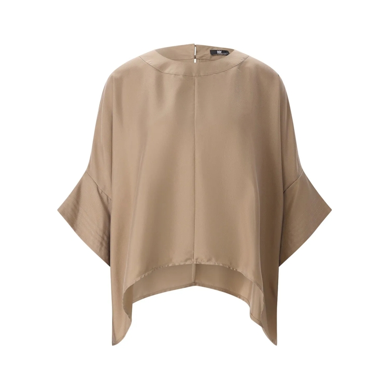 Riani Bluse Bluse aus Seide braun