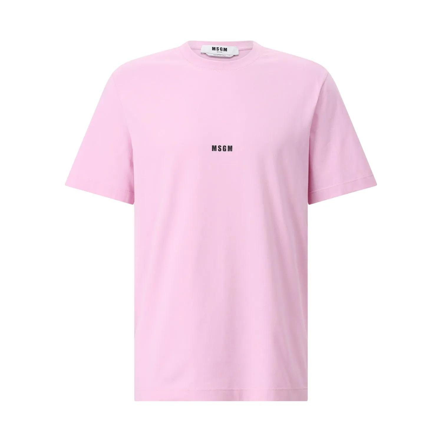 Thumbnail - MSGM - T-Shirt mit Logo - Größe L - rosa