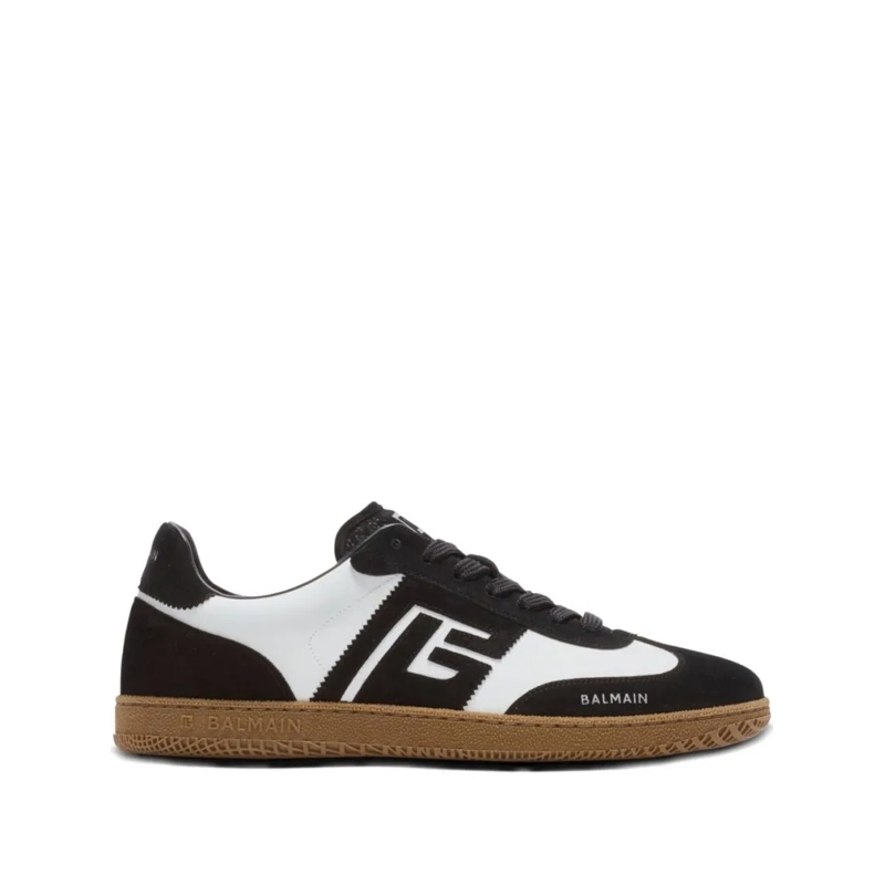Balmain Lage-top sneaker Black Suede Leather Low-Top Sneakers Black