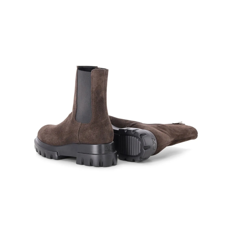 Agl Schnürschuhe Boots Chunky Beat aus Veloursleder braun(Image 2)