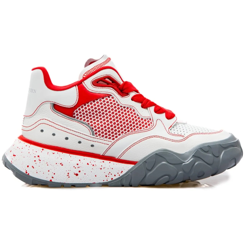 Alexander McQueen Low-Top-Sneaker Court Trainer Chunky Sneakers weiß