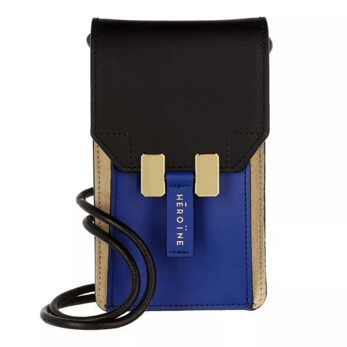 Maison Hēroïne Romy Phone Bag Oyster/Blue/Blk Handytasche