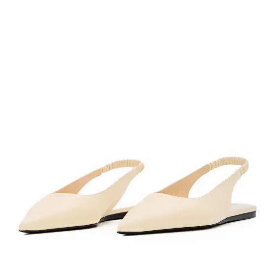 Proenza Schouler Loafers & Ballerinas - Spike Slingback Flats - Gr. 36 (EU) - in Creme - für Damen