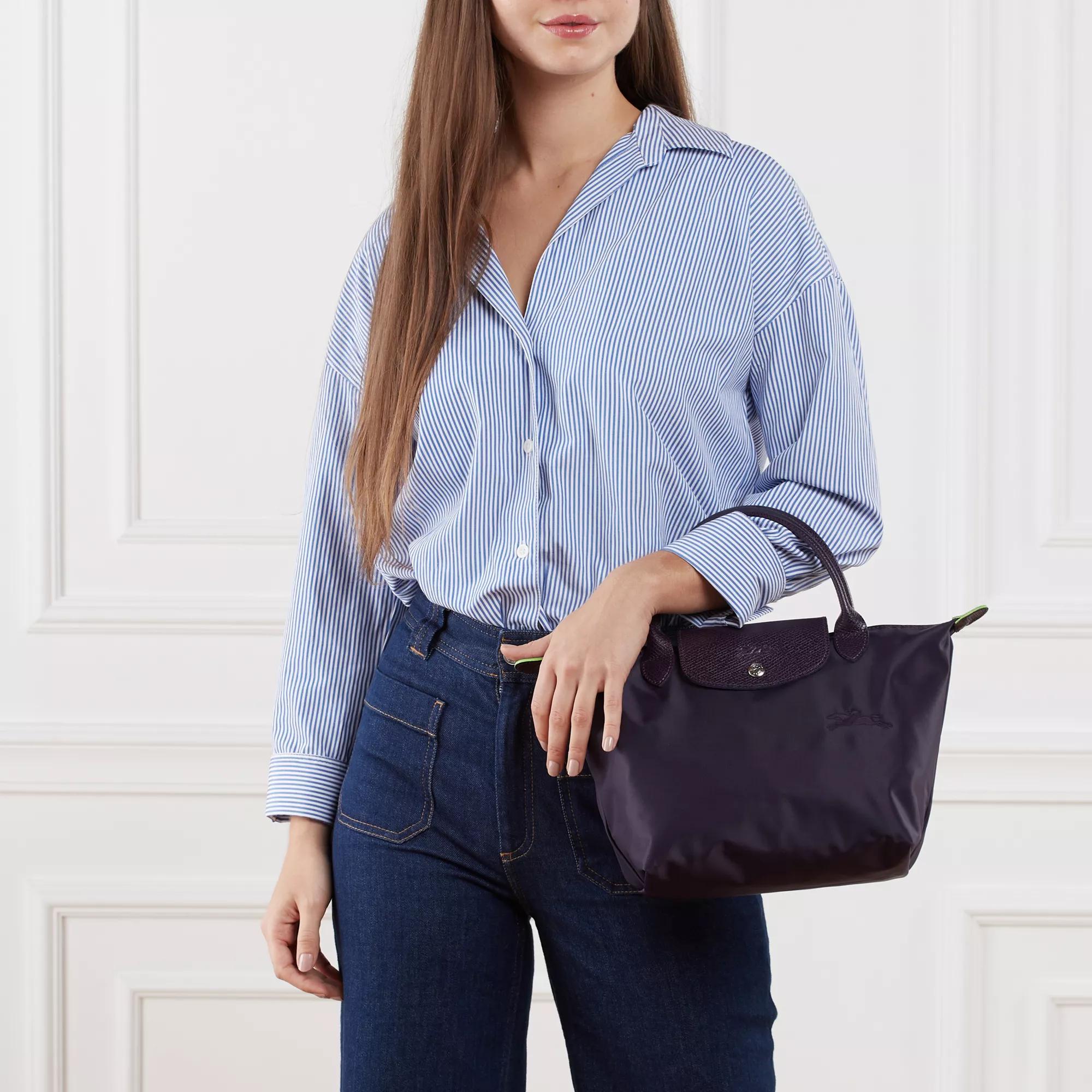 Longchamp Le Pliage Green Handbag S Bilberry Tote