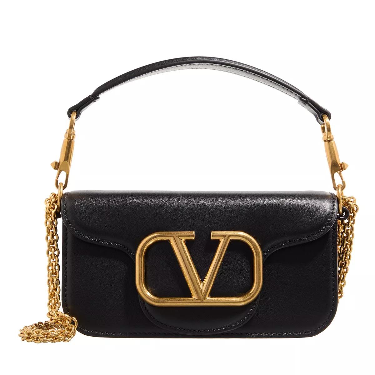 Valentino Garavani Crossbody Bags - Locò Shoulder Bag Leather - Gr. unisize - in Schwarz - für Damen