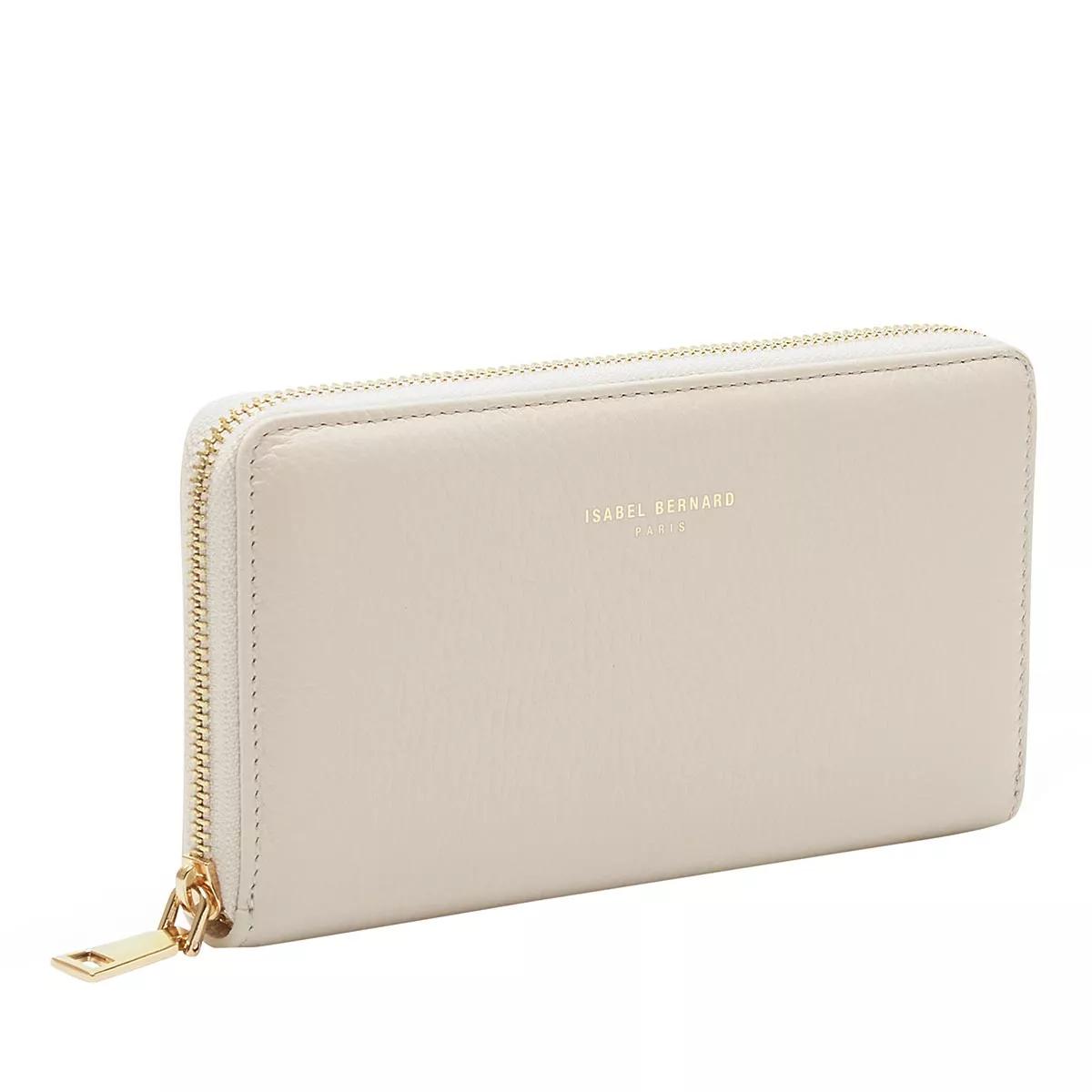 Thumbnail - Isabel Bernard Portemonnaie - Honoré Léa Cream Calfskin Leather Zipper Wallet - Gr. unisize - in Beige - für Damen