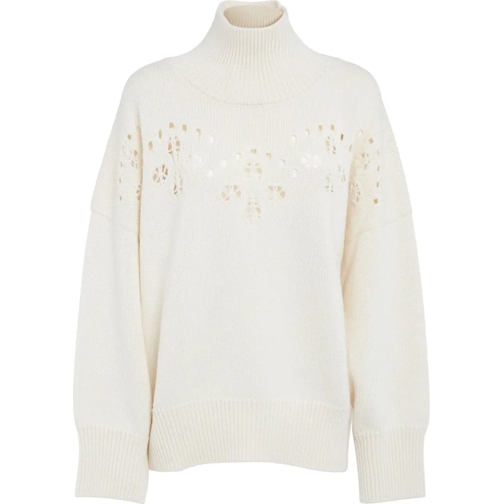 Chloé Sweatshirts Chlo� Knitted Wool Sweater weiß