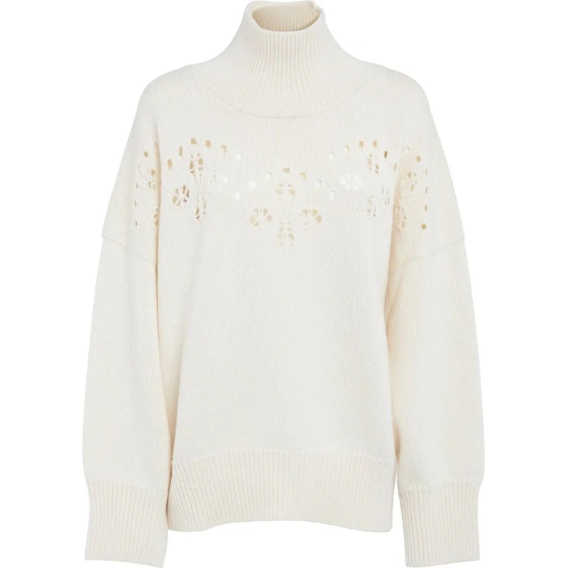 Chloé Sweat-shirt Chlo\u00E9 Knitted Wool Sweater weiß